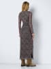 Noisy may Rock Maxi Mesh Allover-Print Luftig Trendig in Braun