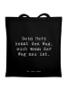 Mr. & Mrs. Panda Tote Bag Spruch Trennung von den Eltern mit Spruch in Schwarz