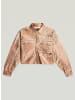 G-Star Raw Lässiges 2-Pocket Overshirt shiny peach metal coating