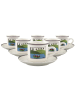 Villeroy & Boch 6er Set Espressotassen mit Untertassen Design Naif 100 ml bunt in bunt