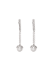 faina Women Drop Earrings in Silver White