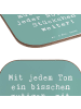 Mr. & Mrs. Panda Glas-Untersetzer Spruch Ein neues Musikinstrume... in Meeresbrise