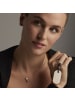 Luxenter Schlüsselanhänger aus dunkelbraunem Leder mit Rhodium-Finish – Arger
