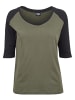 Urban Classics T-Shirt in olive/black