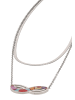 grassland Women Necklace With Lobster Clasp in Silver Multicolor
