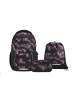 Coocazoo Schulrucksack-Set BYTE "Pink Illusion" 3-tlg. in Schwarz/Pink