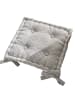 Today Stuhlkissen CONSTANCE, Baumwolle in Grau, (B) 40 x (H) 6 x (L) 40 cm