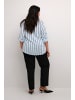 KAFFE curve Langarm-Bluse KCsida Regular fit in Celestial/Oyster Stripe