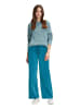 BETTY & CO Schlupfhose mit Bindegürtel in Ocean Depths