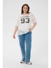 KAFFE curve T-Shirt kurzarm KCbella Loose fit in Chalk