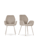 CALICOSY 2er-Set Sessel SOLA  in Beige  - (W) 57,5  x (H) 47,5  x (L) 57  cm