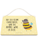 Mr. & Mrs. Panda Wegweiser Hummel flauschig mit Spruch in Gelb Pastell