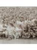 KADIMA DESIGN Teppich Hochflor Shaggy Waschbar Geometrisch DOLOMIT Strapazierfähig in Beige