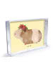 Mr. & Mrs. Panda Bilderrahmen Meerschweinchen Weisheit ohne Spruch in Gelb Pastell