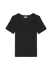 Marc O'Polo V-Neck-T-Shirt regular in Schwarz