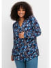 sheego Bluse in marine gemustert