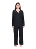 Ulla Popken Pyjama in schwarz