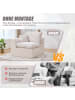 ABRIHOME Einzelsitzsofa Stoffsofa mit Kissen in Beige
