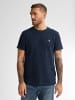 Petrol Industries Gestreiftes T-Shirt Cactus in Blau