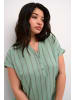 KAFFE curve Ärmellose Bluse KCsida Regular fit in Grey / Granite Green Stripe