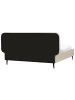 Beliani Doppelbett BRIN in Beige/Schwarz - (W) 194 x (H) 102 x (L) 215 cm