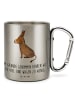 Mr. & Mrs. Panda karabiner tasse Esel mit Spruch in Silber