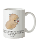 Mr. & Mrs. Panda Kindertasse Capybara Wein mit Spruch in Weiß