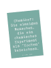 Mr. & Mrs. Panda Postkarte Spruch Chemiker Koch mit Spruch in Meeresbrise