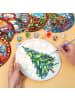 ARTNANAS 
PVC-Tischset Malen nach Zahlen 6er Set-"Stille Weihnachtsnacht 3" 20cm