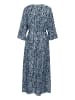 Kaffe Kleid KAamanda A-shape in Black/Windsurfer Flower Print