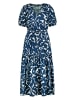 Zero  Maxikleid kurzarm in Blue/Cream