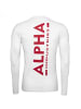 Alpha Industries Langarmshirt Back Print Heavy LS in weiss