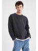 DeFacto Sweatshirt OVERSIZE FIT in Grau Melange