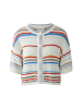 Oui Strickjacke in white red