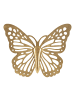 Mauro Ferretti 3D-Dekorpaneel aus goldenem Metall, Schmetterling, 43 x 2 x 35 cm