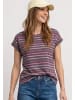 Street One Dropped Shoulder Shirt mit Streifen in Braun