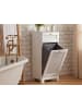 FineBuy Badregal in Weiß / MDF / 40x38x90