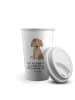 Mr. & Mrs. Panda Kaffeebecher To Go Hund Dame mit Spruch in Weiß