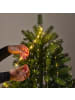 LUMINEO Lichterkette TREE LIGHTS 408 LED 1,8 m, Silberdraht in warm weiß