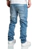 Amaci&Sons Sweathose im Denim Look COPPELL in Hellblau