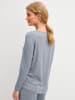 Calida Damen Langarmshirt aus Merinowolle in Passat Blue