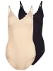 Skiny 2er Pack Body herausn. Pads in beige-black