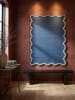 KADIMA DESIGN Teppich Wolle für Fußbodenheizung ALHAM modern Wohnzimmer Diele in Marineblau