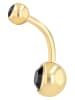 Adeliás Damen Piercing aus Edelstahl in gold