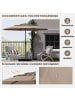 COSTWAY 300cm Sonnenschirm windfest stabil in Khaki