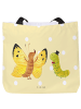 Mr. & Mrs. Panda Tote Bag Damen Raupe Schmetterling ohne Spruch in Gelb Pastell