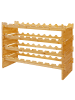 relaxdays Weinregal in Natur - (B)85 x (H)55 x (T)25,5 cm