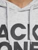 Jack & Jones Sweat Hoodie Kapuzen Pullover Sweatshirt JJECORP in Grau