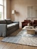 KADIMA DESIGN Teppich Wolle Handgetuftet SOAR Patchwork Wohnzimmer Floral Wohnlich in Blau