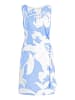 Vera Mont Cocktailkleid mit Blumenprint in Blau/Weiß